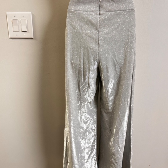 High Waist Sparkly Glitter Stretch Pants - Picture 3 of 4